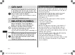 Предварительный просмотр 112 страницы Panasonic ER-GC53 Operating Instructions Manual