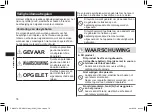 Preview for 78 page of Panasonic ER-GD51 Operating Instructions Manual