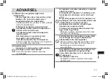 Preview for 115 page of Panasonic ER-GD51 Operating Instructions Manual