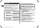 Preview for 184 page of Panasonic ER-GD51 Operating Instructions Manual