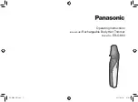 Panasonic ER-GK60 Operating Instructions Manual preview