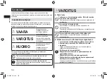 Предварительный просмотр 164 страницы Panasonic ER-GK60 Operating Instructions Manual