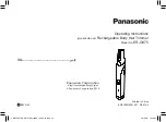 Предварительный просмотр 36 страницы Panasonic ER-GK75 Operating Instructions Manual