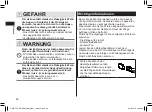 Preview for 28 page of Panasonic ER-GK80 Operating Instructions Manual