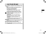 Preview for 219 page of Panasonic ER-GK80 Operating Instructions Manual