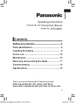 Preview for 3 page of Panasonic ER-GM40 Instruction Manual