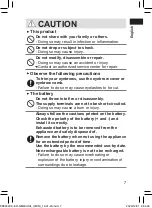 Preview for 7 page of Panasonic ER-GM40 Instruction Manual