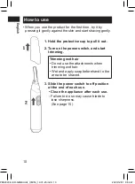 Preview for 10 page of Panasonic ER-GM40 Instruction Manual