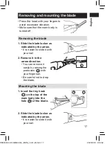 Preview for 17 page of Panasonic ER-GM40 Instruction Manual