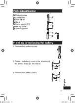 Предварительный просмотр 11 страницы Panasonic ER-GN20 Operating Instructions Manual