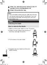 Предварительный просмотр 14 страницы Panasonic ER-GN20 Operating Instructions Manual