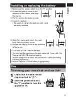 Preview for 5 page of Panasonic ER-GN30 Operating Instructions Manual