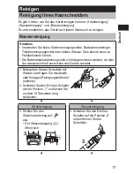 Preview for 17 page of Panasonic ER-GN30 Operating Instructions Manual