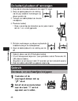 Preview for 44 page of Panasonic ER-GN30 Operating Instructions Manual