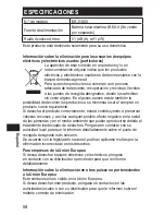 Preview for 58 page of Panasonic ER-GN30 Operating Instructions Manual