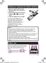 Предварительный просмотр 9 страницы Panasonic ER-GN300 Operating Instructions Manual