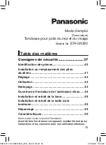 Предварительный просмотр 35 страницы Panasonic ER-GN300 Operating Instructions Manual