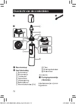 Предварительный просмотр 72 страницы Panasonic ER-GN300 Operating Instructions Manual