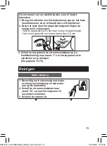 Предварительный просмотр 75 страницы Panasonic ER-GN300 Operating Instructions Manual