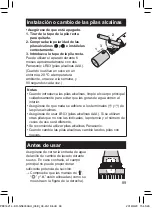 Предварительный просмотр 89 страницы Panasonic ER-GN300 Operating Instructions Manual