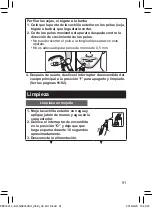 Предварительный просмотр 91 страницы Panasonic ER-GN300 Operating Instructions Manual