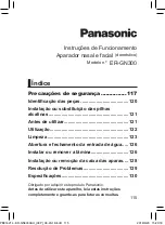 Предварительный просмотр 115 страницы Panasonic ER-GN300 Operating Instructions Manual