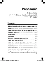 Предварительный просмотр 147 страницы Panasonic ER-GN300 Operating Instructions Manual