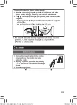 Предварительный просмотр 219 страницы Panasonic ER-GN300 Operating Instructions Manual