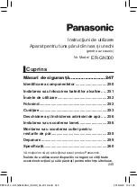 Предварительный просмотр 245 страницы Panasonic ER-GN300 Operating Instructions Manual