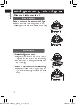 Предварительный просмотр 14 страницы Panasonic ER-GN70 Operating Instructions Manual