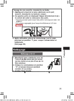 Предварительный просмотр 25 страницы Panasonic ER-GN70 Operating Instructions Manual