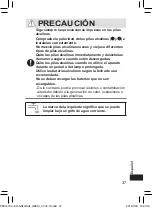 Предварительный просмотр 37 страницы Panasonic ER-GN70 Operating Instructions Manual