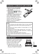 Предварительный просмотр 39 страницы Panasonic ER-GN70 Operating Instructions Manual