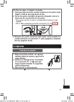 Предварительный просмотр 41 страницы Panasonic ER-GN70 Operating Instructions Manual