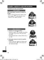 Предварительный просмотр 46 страницы Panasonic ER-GN70 Operating Instructions Manual