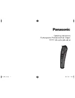 Panasonic ER-GP21 Operating Instructions Manual preview