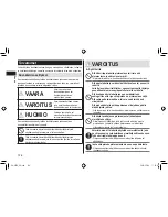 Предварительный просмотр 126 страницы Panasonic ER-GP30 Operating Instructions Manual