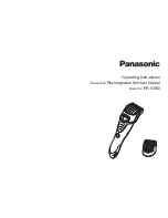 Panasonic ER-GS60 Operating Instructions Manual preview