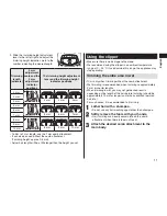 Preview for 11 page of Panasonic ER-GS60 Operating Instructions Manual