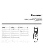 Panasonic ER-GY10 Operating Instructions Manual preview