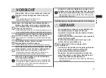 Preview for 27 page of Panasonic ER-GY60 Operating Instructions Manual