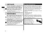 Preview for 28 page of Panasonic ER-GY60 Operating Instructions Manual