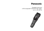 Panasonic ER-HGP82 Operating Instructions Manual preview