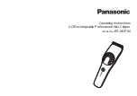 Panasonic ER-HGP90 Operating Instructions Manual preview