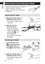 Предварительный просмотр 15 страницы Panasonic ER-RP40 Operating Instructions Manual