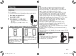 Preview for 109 page of Panasonic ER-SB40 Operating Instructions Manual