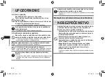 Preview for 218 page of Panasonic ER-SB40 Operating Instructions Manual