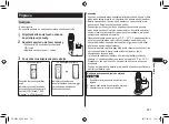 Preview for 221 page of Panasonic ER-SB40 Operating Instructions Manual