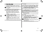 Preview for 233 page of Panasonic ER-SB40 Operating Instructions Manual