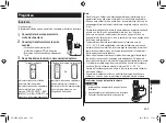 Preview for 255 page of Panasonic ER-SB40 Operating Instructions Manual